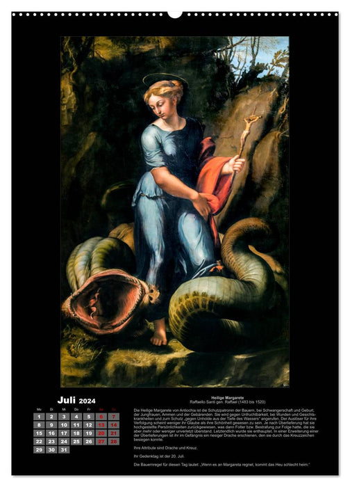 Heilige - Ihr Leben und Wirken auf Gemälden der alten Meister (CALVENDO Premium Wandkalender 2024)