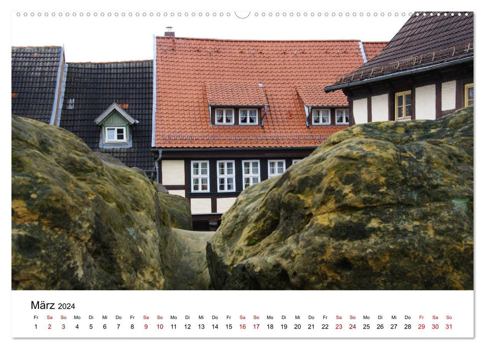 Weltkulturerbe Quedlinburg (CALVENDO Premium Wandkalender 2024)