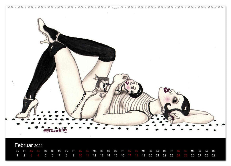 Burlesque 2 - Quickies von SARA HORWATH (CALVENDO Wandkalender 2024)