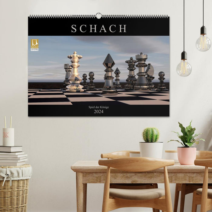 SCHACH - Spiel der Könige (CALVENDO Wandkalender 2024)