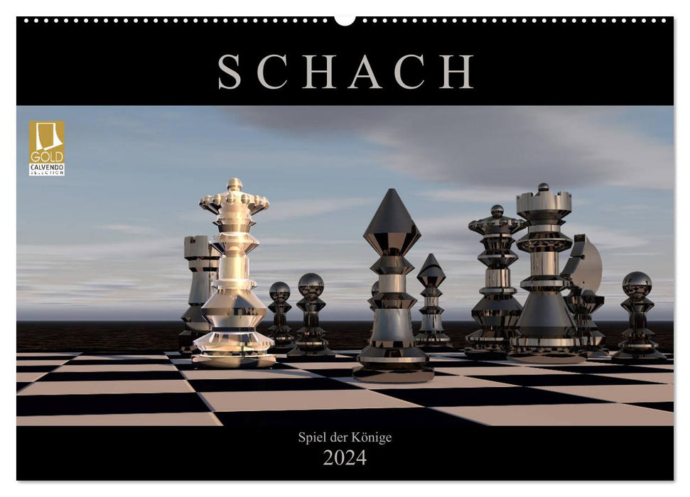 SCHACH - Spiel der Könige (CALVENDO Wandkalender 2024)
