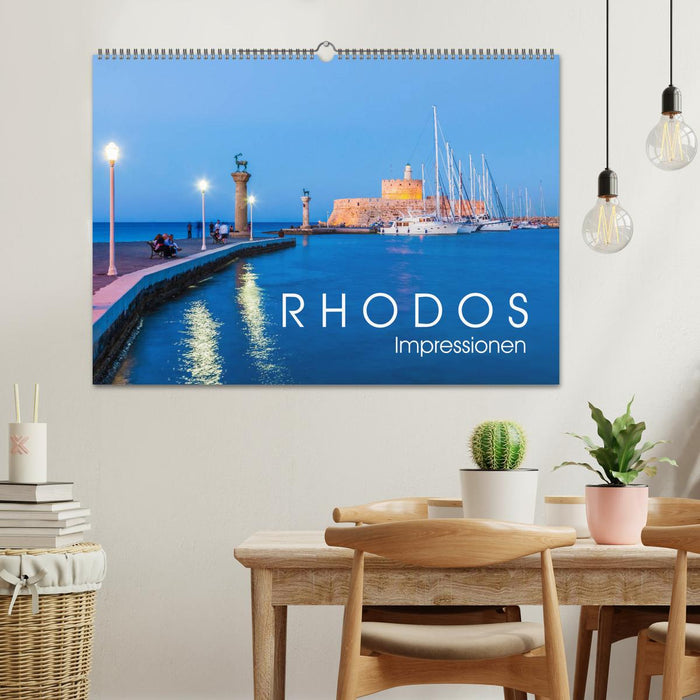 RHODOS Impressionen (CALVENDO Wandkalender 2024)