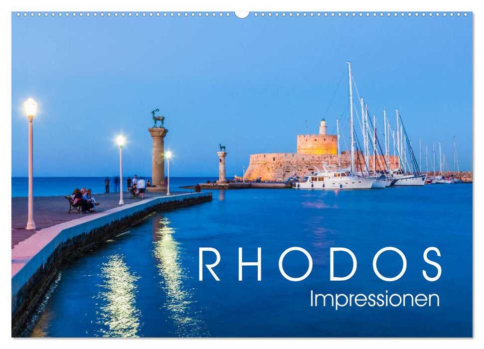 RHODOS Impressionen (CALVENDO Wandkalender 2024)