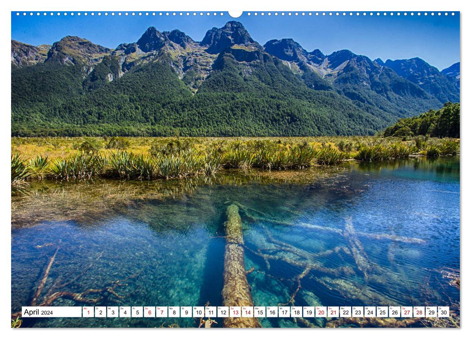 Neuseeland - Die schönsten Orte am anderen Ende der Welt (CALVENDO Premium Wandkalender 2024)
