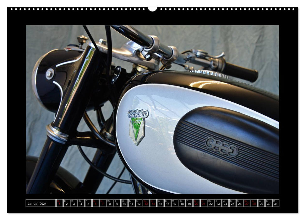 DKW RT 175 - Ein Motorrad der Auto Union (CALVENDO Premium Wandkalender 2024)