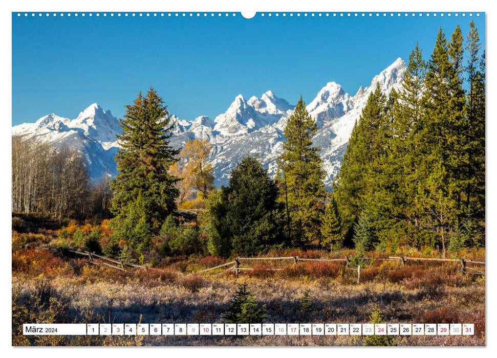 Grand Teton National Park (CALVENDO Premium Wandkalender 2024)