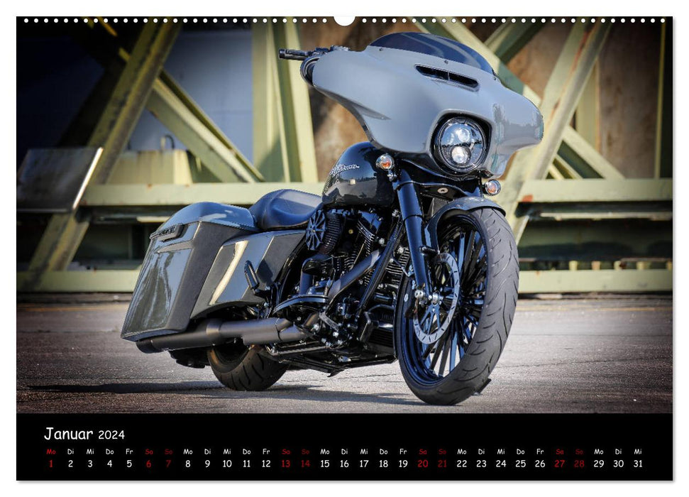 Best of Custom- and Showbikes Kalender (CALVENDO Premium Wandkalender 2024)