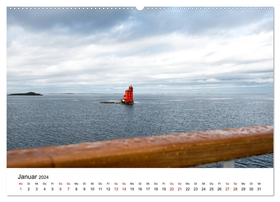 Hurtigruten - Bezaubernde Schönheit der norwegischen Küste (CALVENDO Premium Wandkalender 2024)