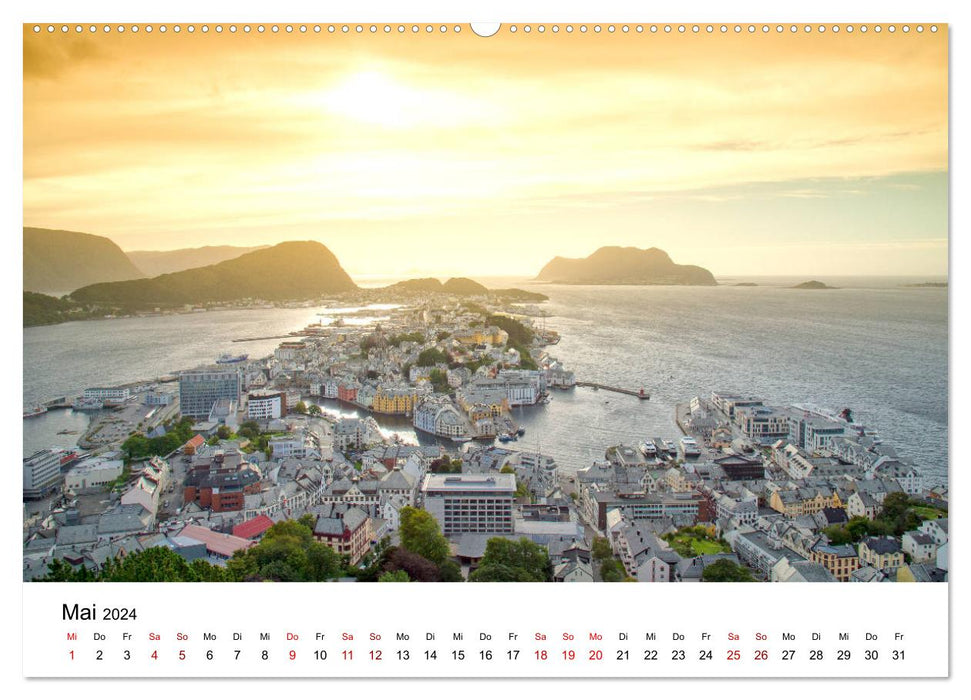 Hurtigruten - Bezaubernde Schönheit der norwegischen Küste (CALVENDO Premium Wandkalender 2024)