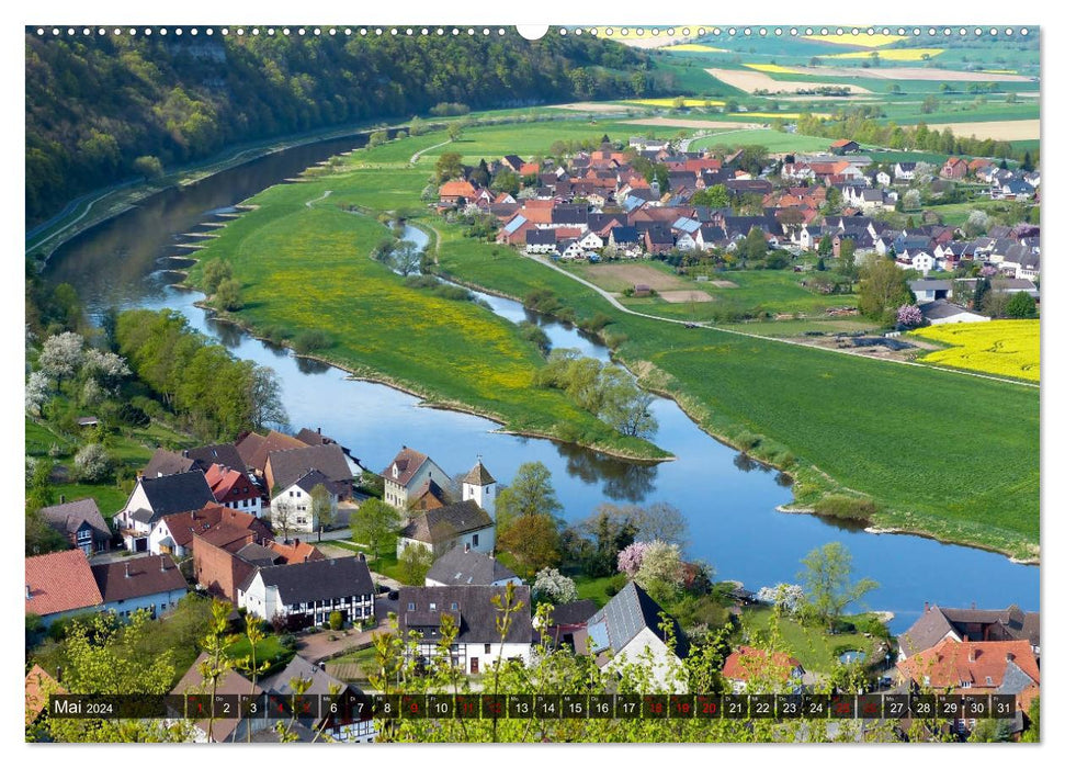 Im Weserbergland - Von Hannoversch Münden bis Minden (CALVENDO Premium Wandkalender 2024)