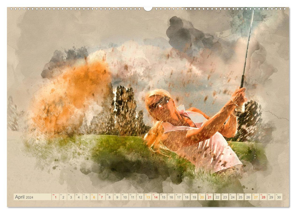 Ich liebe Golf (CALVENDO Premium Wandkalender 2024)