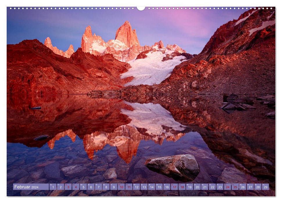 Patagonien: Einzigartige Landschaft am Ende der Welt (CALVENDO Premium Wandkalender 2024)