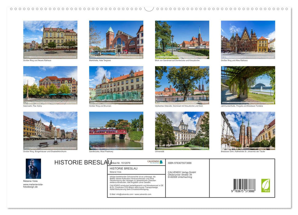 HISTORIE BRESLAU (CALVENDO Premium Wandkalender 2024)