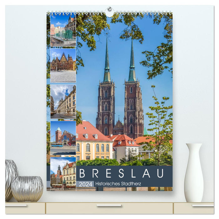 BRESLAU Historisches Stadtherz (CALVENDO Premium Wandkalender 2024)
