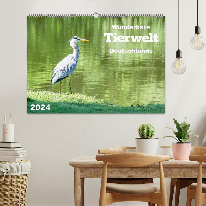 Wunderbare Tierwelt Deutschlands (CALVENDO Wandkalender 2024)