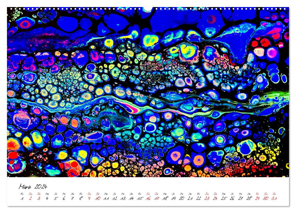 Abstrakte Regenbogen (CALVENDO Wandkalender 2024)