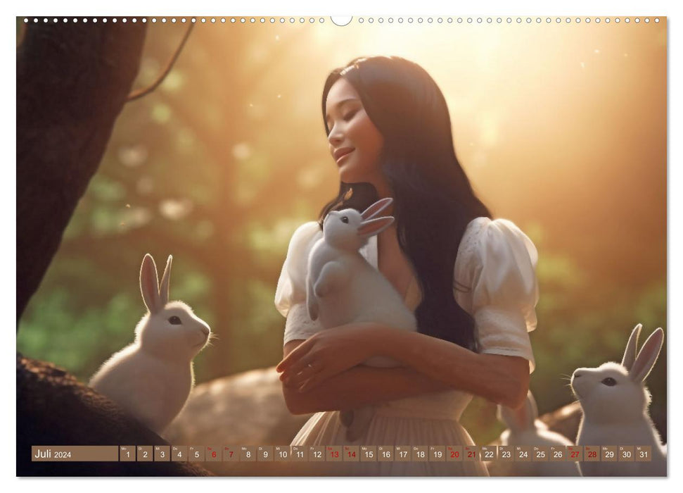 Glücklich wie im Märchen (CALVENDO Premium Wandkalender 2024)