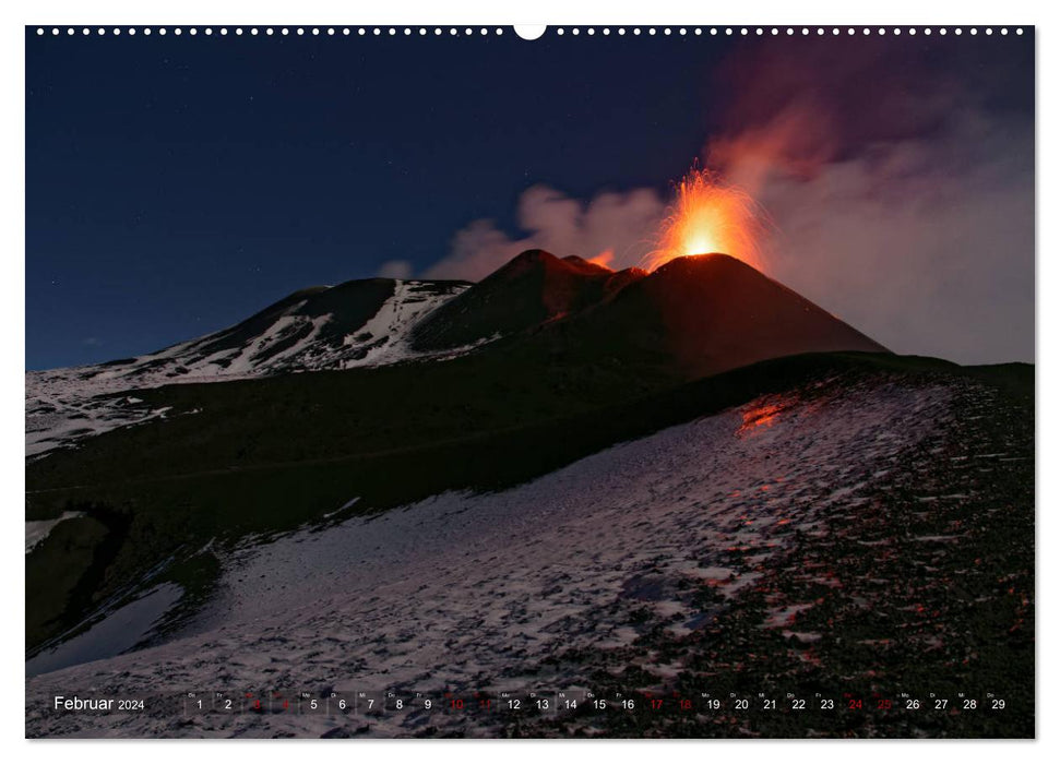 Vulkane - Magma, Lava, Eruptionen (CALVENDO Wandkalender 2024)