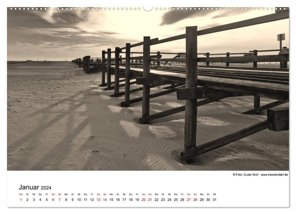 Sankt Peter-Ording. Ein Traum an der Nordsee (CALVENDO Wandkalender 2024)