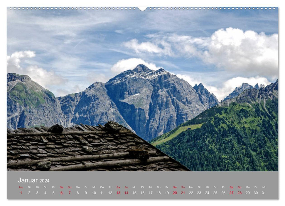 Das Stubaital in Tirol - Gipfelsturm und Gletscherseen (CALVENDO Premium Wandkalender 2024)