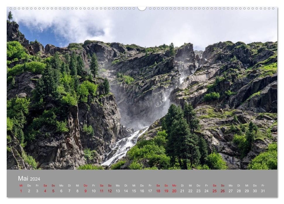 The Stubaital in Tyrol - summit storms and glacial lakes (CALVENDO Premium Wall Calendar 2024) 