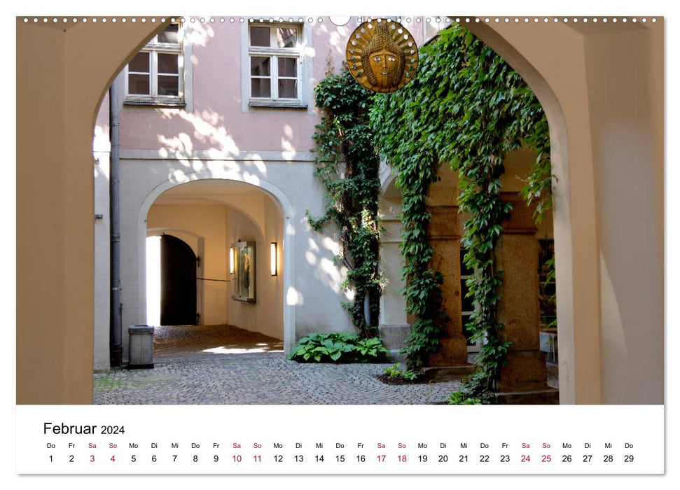 Straubing, liebenswerte Stadt im Gäuboden (CALVENDO Wandkalender 2024)