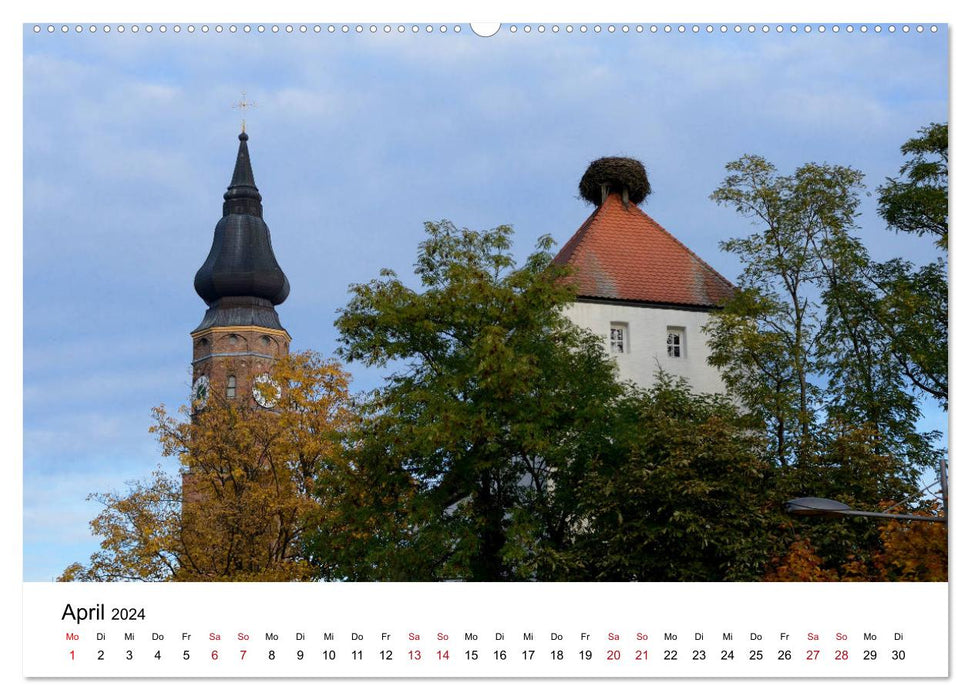 Straubing, liebenswerte Stadt im Gäuboden (CALVENDO Wandkalender 2024)