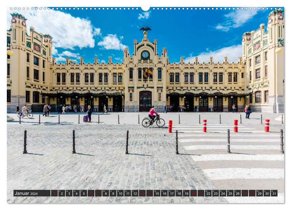 Valencia - City on the Turia (CALVENDO wall calendar 2024) 