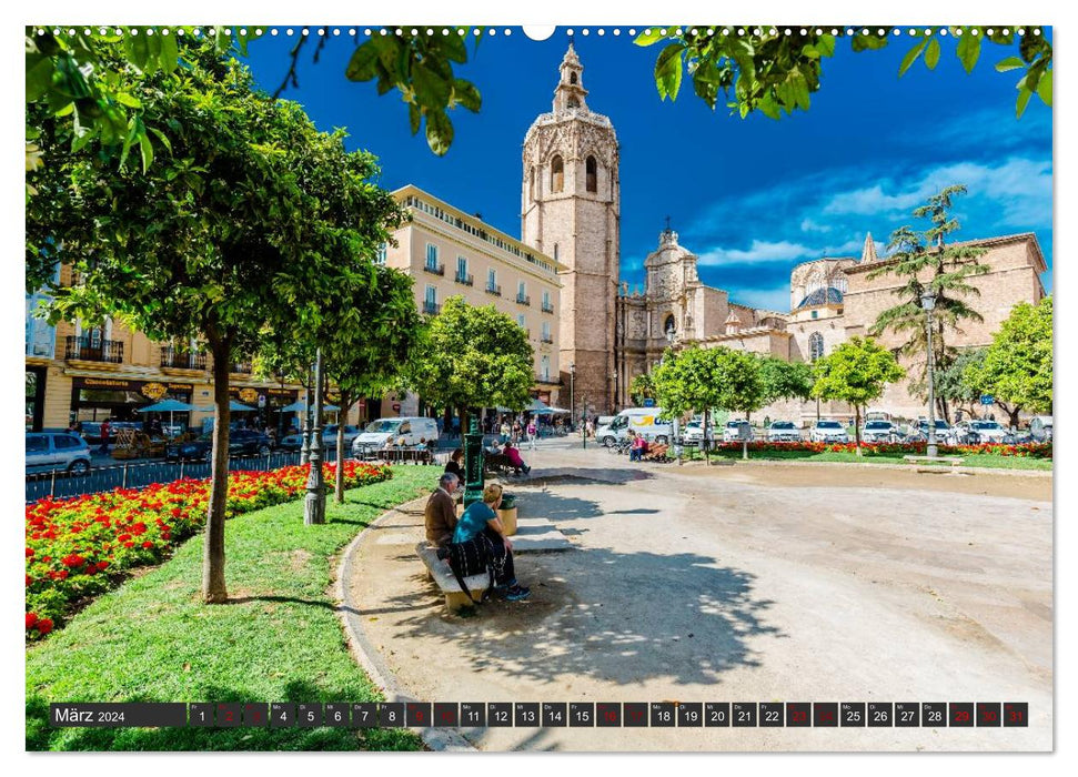 Valencia - City on the Turia (CALVENDO wall calendar 2024) 