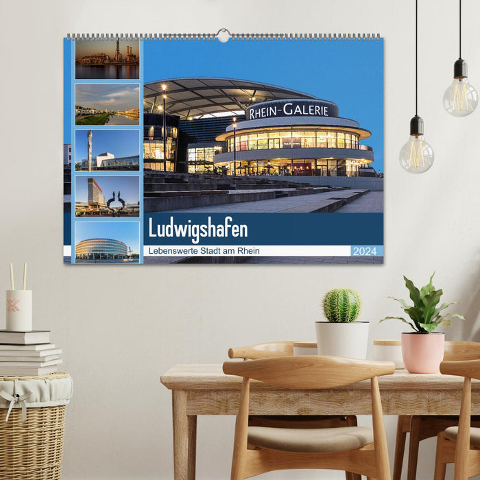 Ludwigshafen - liveable city on the Rhine (CALVENDO wall calendar 2024) 