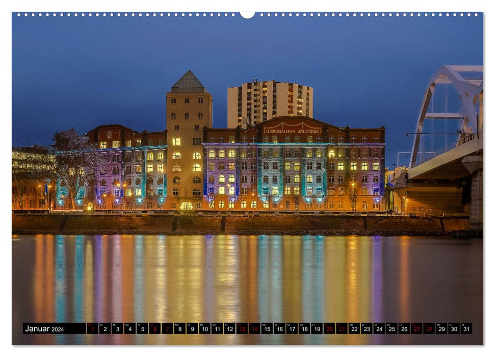 Ludwigshafen - liveable city on the Rhine (CALVENDO wall calendar 2024) 