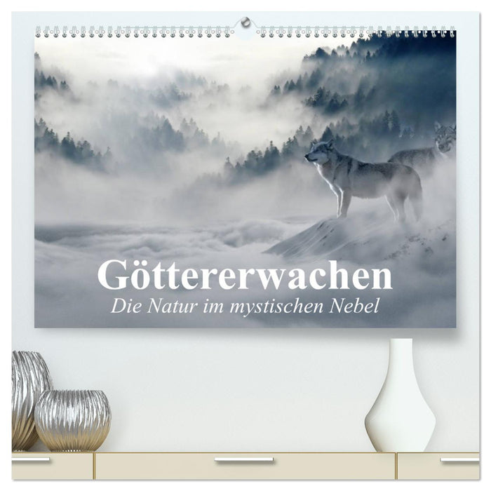 Gods Awakening. Nature in the mystical fog (CALVENDO Premium Wall Calendar 2024) 