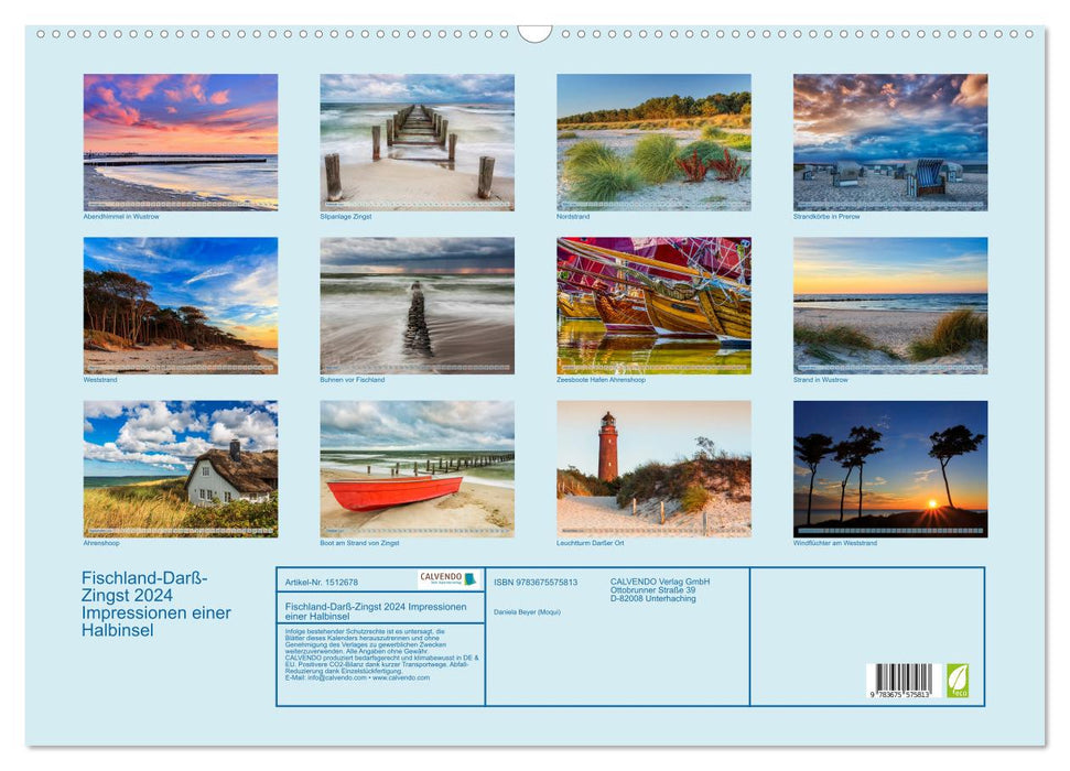 Fischland-Darß-Zingst 2024 Impressionen einer Halbinsel (CALVENDO Wandkalender 2024)