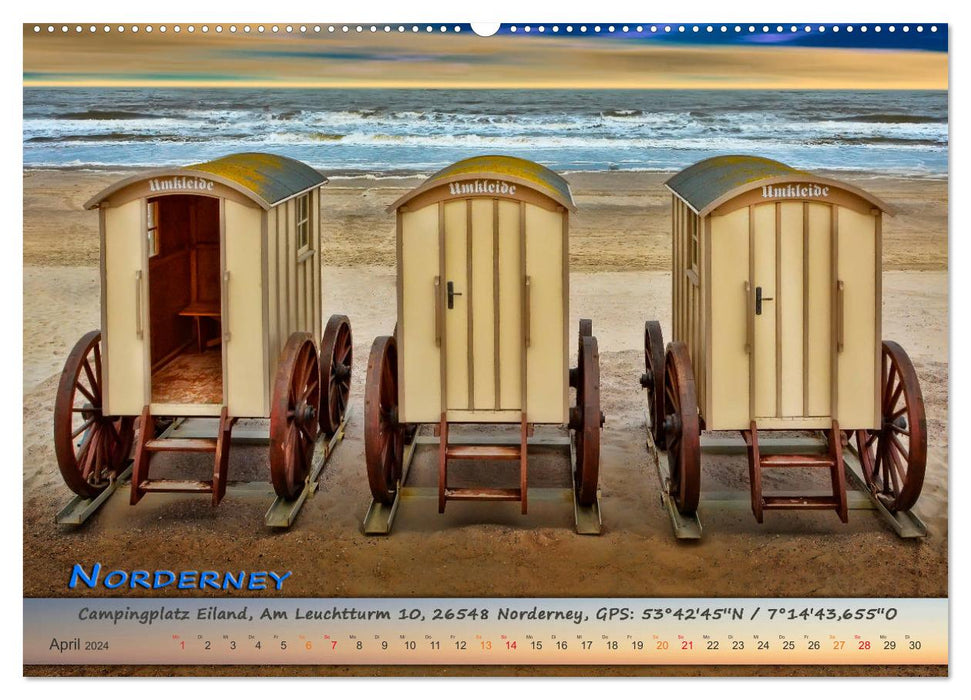 Mit dem Wohnmobil an die Nordsee (CALVENDO Premium Wandkalender 2024)