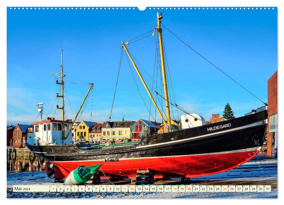 Trip to the North Sea - Husum (CALVENDO Premium Wall Calendar 2024) 