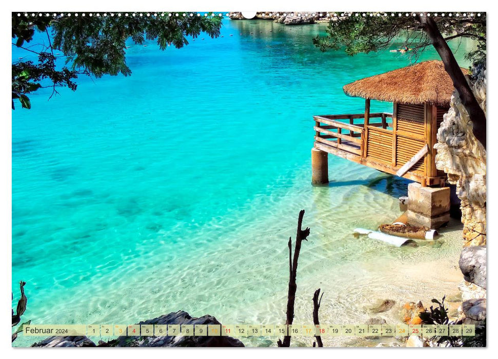 The West Indies - Bahamas (CALVENDO Premium Wall Calendar 2024) 