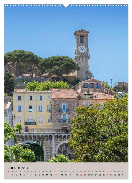 CÔTE D'AZUR Cannes, Monaco and Nice (CALVENDO Premium Wall Calendar 2024) 