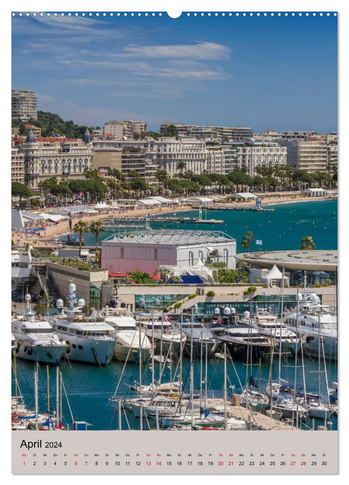 CÔTE D'AZUR Cannes, Monaco and Nice (CALVENDO Premium Wall Calendar 2024) 