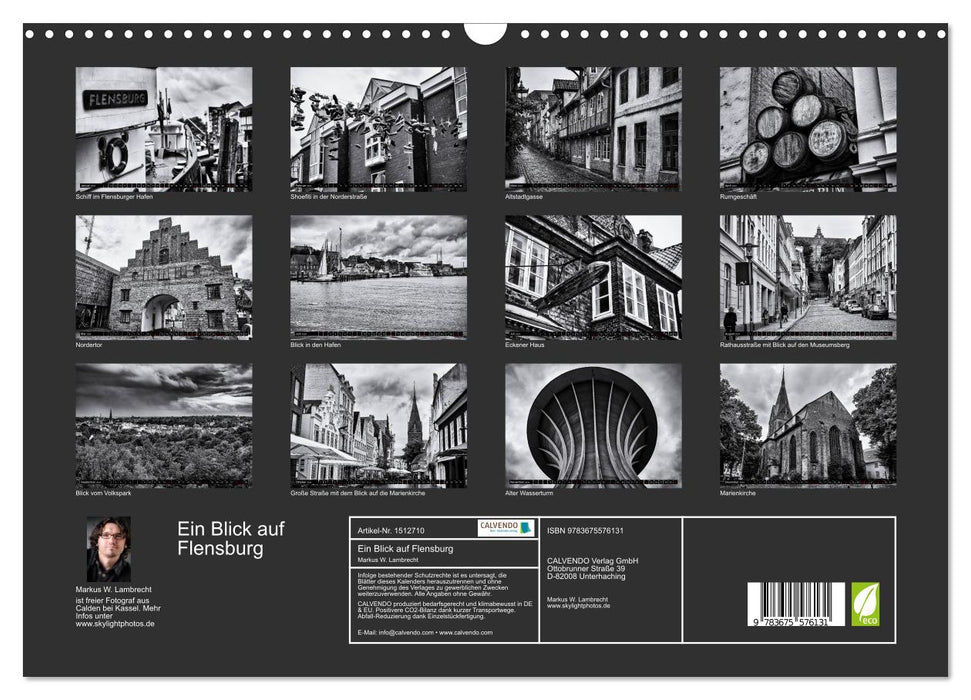 A look at Flensburg (CALVENDO wall calendar 2024) 