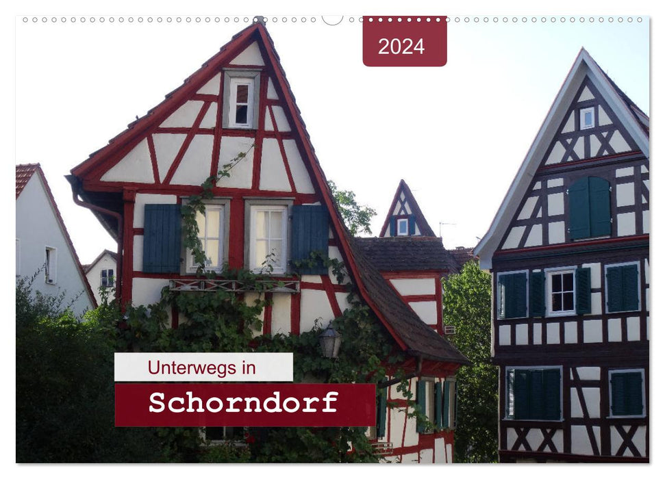 Unterwegs in Schorndorf (CALVENDO Wandkalender 2024)