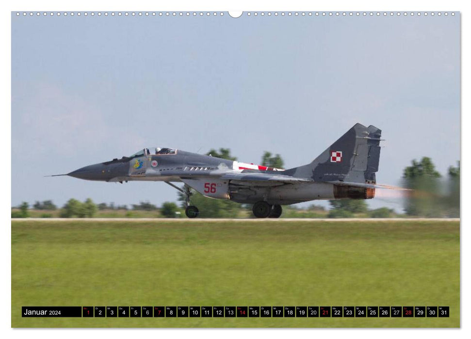 Augenblicke in der Luft: MiG-29 Fulcrum (CALVENDO Premium Wandkalender 2024)