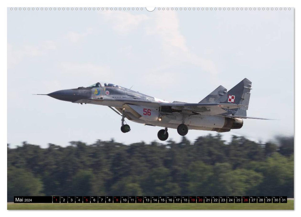 Moments in the air: MiG-29 Fulcrum (CALVENDO Premium Wall Calendar 2024) 