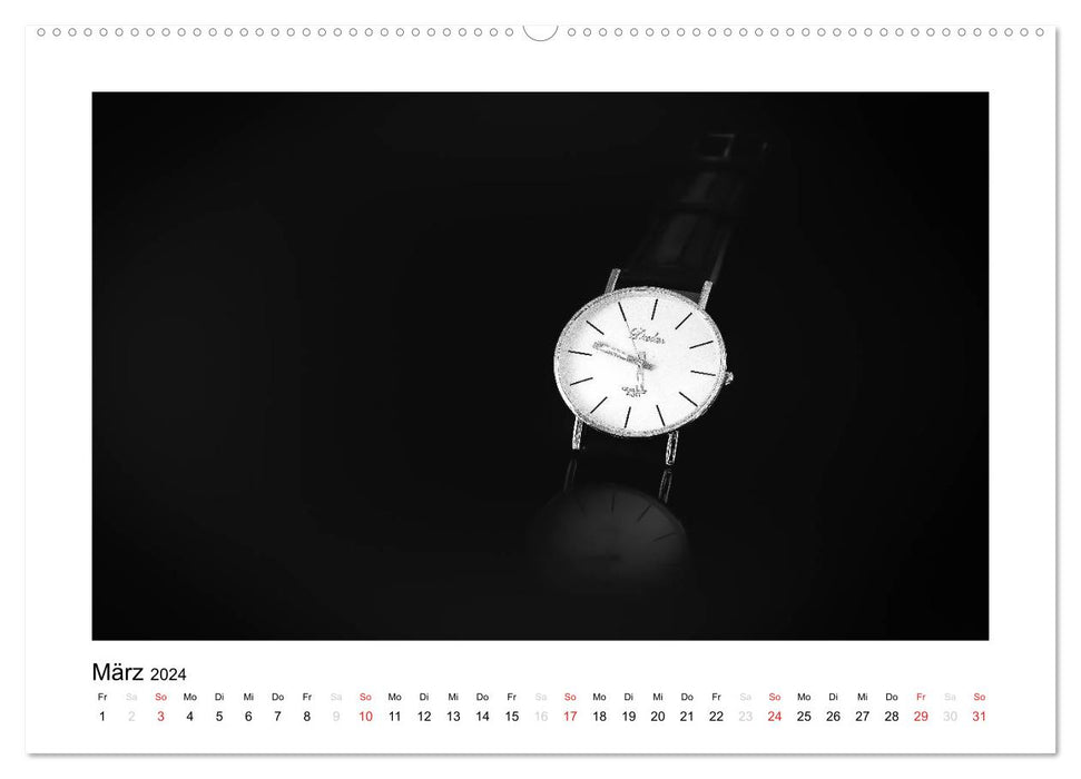 Clocks from all over the world (CALVENDO Premium Wall Calendar 2024) 