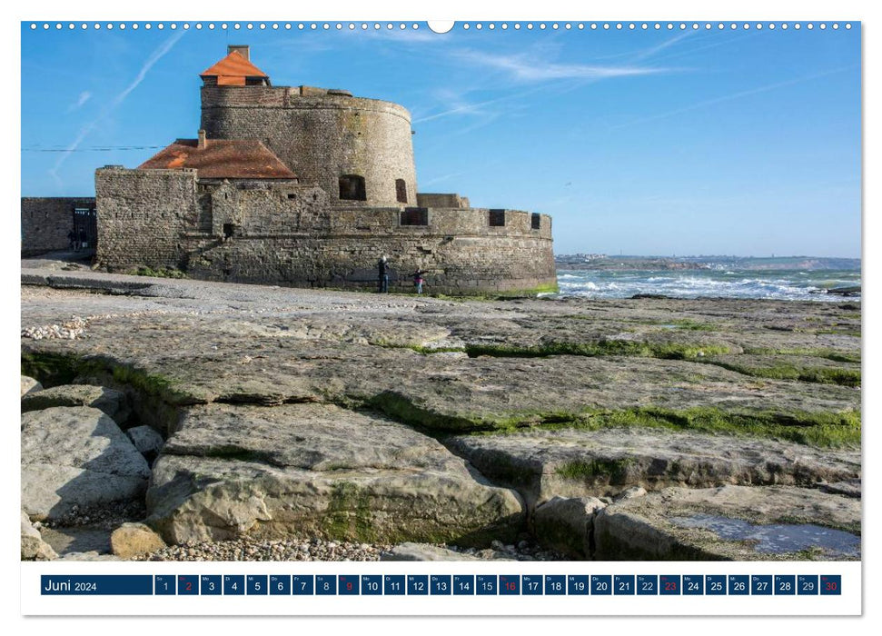 Normandy - rough coasts, gentle hills (CALVENDO Premium Wall Calendar 2024) 