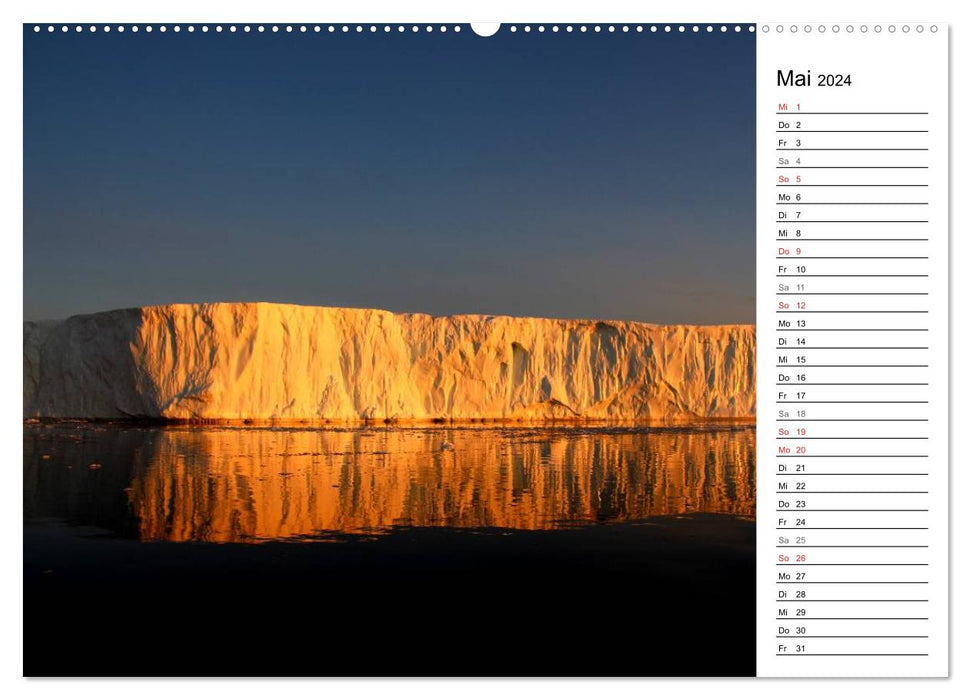 ICY GIANTS in DISKO BAY (CALVENDO Premium Wall Calendar 2024) 