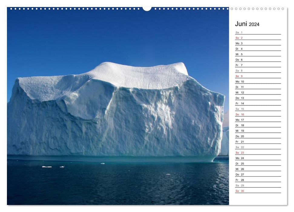 ICY GIANTS in DISKO BAY (CALVENDO Premium Wall Calendar 2024) 