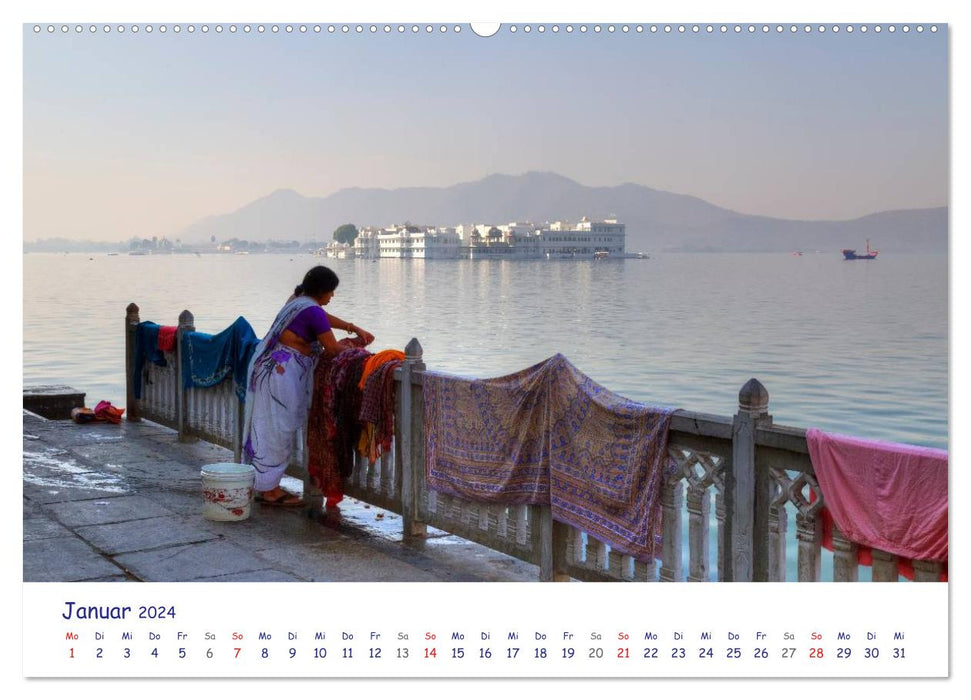 India - A photo trip from the north to the south (CALVENDO Premium Wall Calendar 2024) 