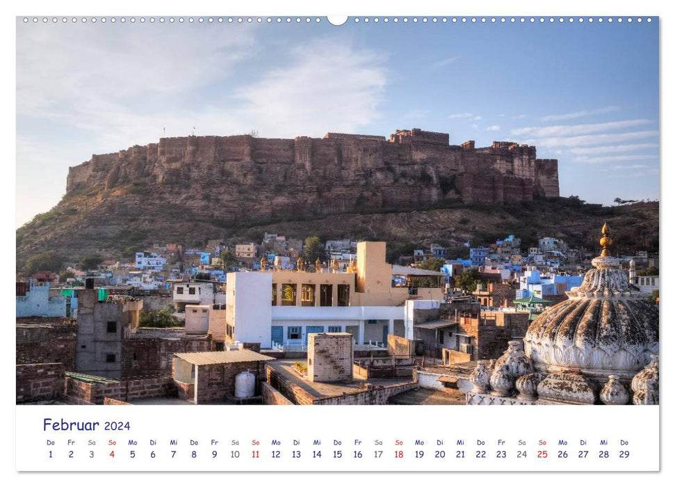 India - A photo trip from the north to the south (CALVENDO Premium Wall Calendar 2024) 