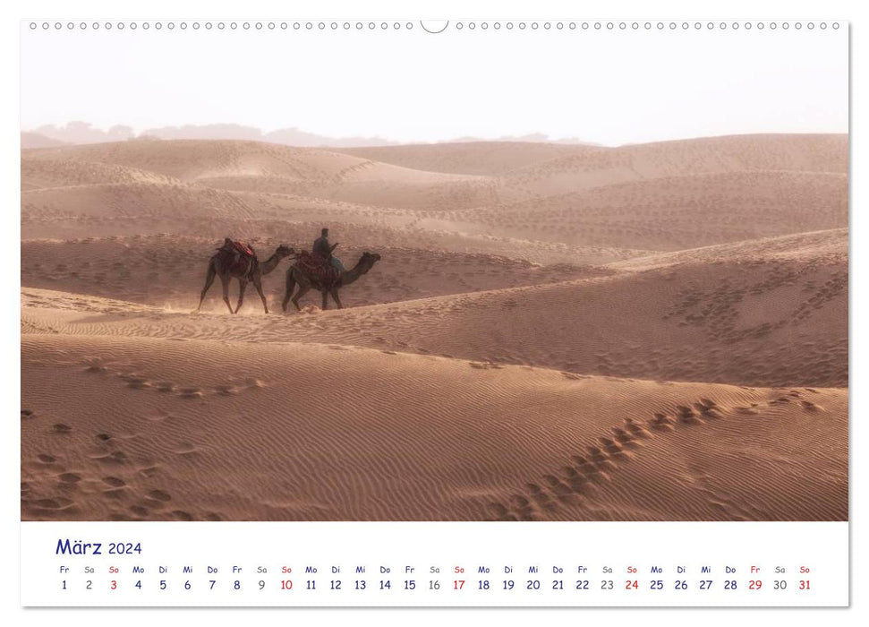 India - A photo trip from the north to the south (CALVENDO Premium Wall Calendar 2024) 