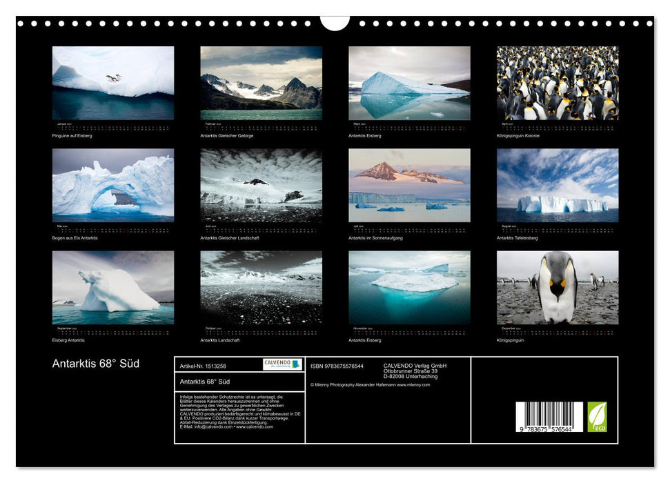 Antarctica 68° South (CALVENDO wall calendar 2024) 